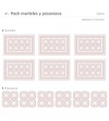 Pack de 6 Manteles y 6 Posavasos Elektra