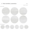 Pack de 6 Manteles y 6 Posavasos White