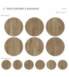 Pack de 6 Manteles y 6 Posavasos Akina