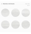 Pack de 6 manteles Madera White