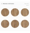 Pack de 6 manteles Madera Akina