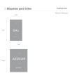 Etiquetas Autoadhesivas Minimal Gris