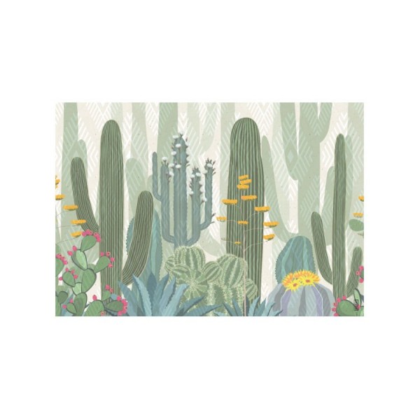 Pack de 6 manteles Green Cactus