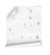 Ambiente del Papel pintado autoadhesivo con estampado Ski Blanco