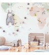 Mural Autoadhesivo Little World