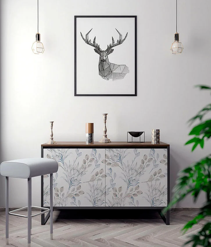 DIY: Cómo decorar muebles con papel pintado